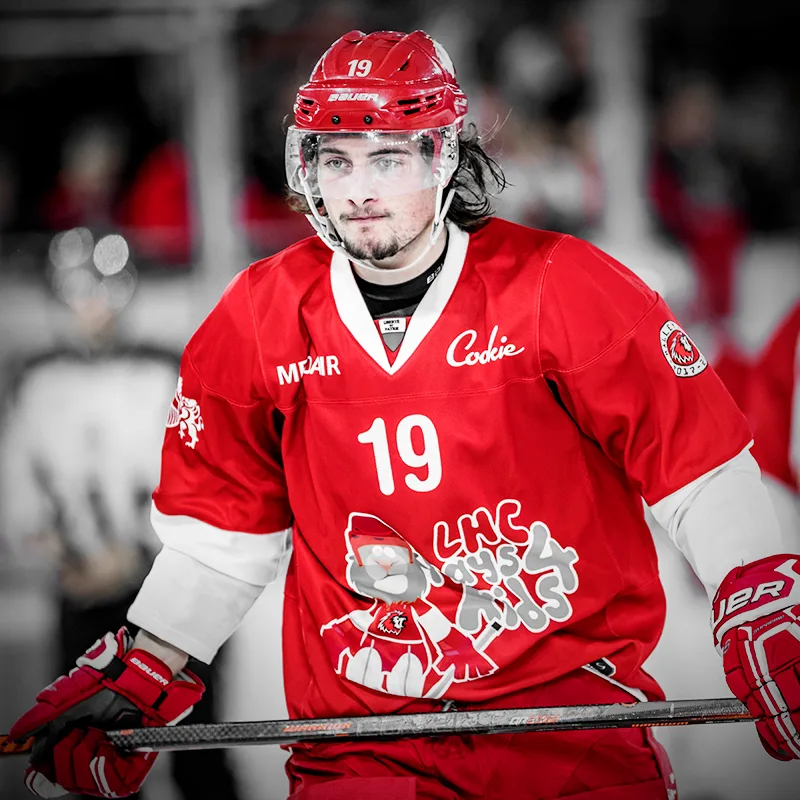 Joueur numéro 19 en maillot LHC Plays 4 Kids